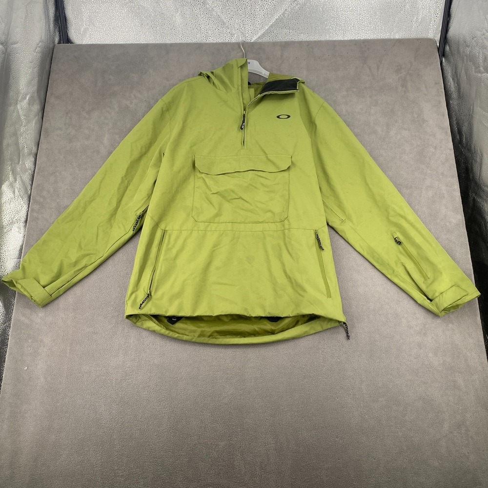 Oakley Performance Fit Divisional Recycled Shell Anorak Jacket Mens Large Green